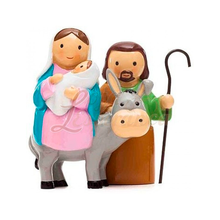 Carregar imagem no visualizador da galeria, Children&#39;s Nativity Set - Flight to Egypt | 3.94&#39;&#39; | 10cm
