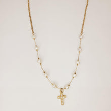 Cargar imagen en el visor de la galería, Decade Rosary Necklace with Crystals
