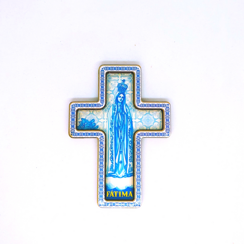 Our Lady of Fatima Cross Magnet