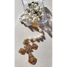 Cargar imagen en el visor de la galería, Pearl Glass Rosary
