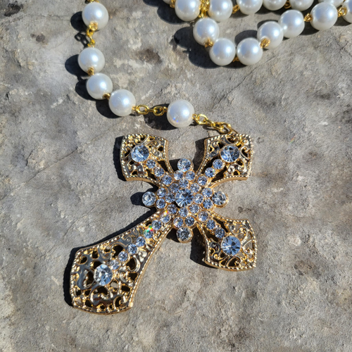 Pearl Glass Rosary