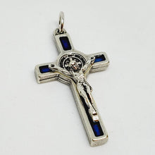 Cargar imagen en el visor de la galería, Saint Benedict Cross Blue
