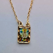Cargar imagen en el visor de la galería, Scapular Our Lady of Fatima and Sacred Heart of Jesus
