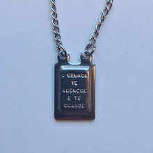 Cargar imagen en el visor de la galería, Silver Scapular - Our Lady of Mount Carmel and Sacred Heart of Jesus
