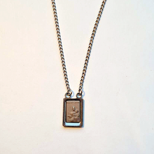 Cargar imagen en el visor de la galería, Silver Scapular - Our Lady of Mount Carmel and Sacred Heart of Jesus
