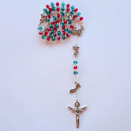 Christmas Rosary - Smaller Beads