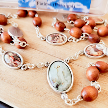 Load image into Gallery viewer, Stations of the Cross Wood Rosary
