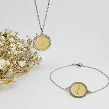 Cargar imagen en el visor de la galería, Set - Necklace + Bracelet - Our Lady of Fatima [Sterling Silver]

