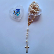 Load image into Gallery viewer, Centennial Cream &amp; Gold Murano Rosary
