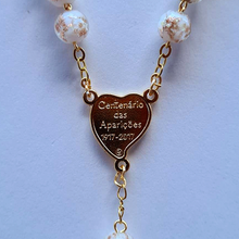 Load image into Gallery viewer, Centennial Cream &amp; Gold Murano Rosary
